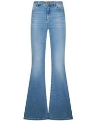 Liu Jo - Belt-Detail Flared Jeans - Lyst