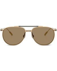 Brunello Cucinelli - Pilot-Frame Sunglasses - Lyst