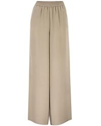 Max Mara - Wide-Leg Silk Palazzo Pants - Lyst