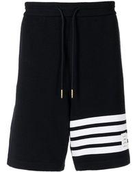 Thom Browne - Pantalones Cortos De Deporte A Rayas - Lyst