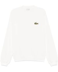 Lacoste - Sweatshirt Mit Logo-Patch - Lyst