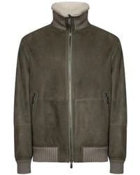 Brunello Cucinelli - Shearling-Lined Ribbed-Knit Jacket - Lyst