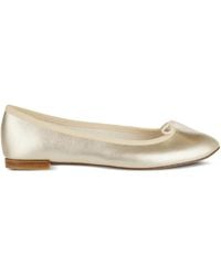 Repetto - Cendrillon Metallic Ballet Flats - Lyst
