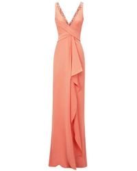 Gemy Maalouf - Beaded Ruffled Gown - Lyst