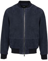 Yves Salomon - Suede Bomber Jacket - Lyst