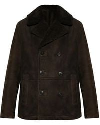 Yves Salomon - Double-Breasted Leather Jacket - Lyst