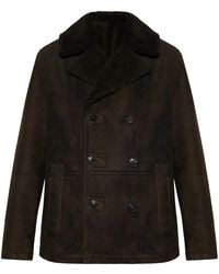Yves Salomon - Double-Breasted Leather Jacket - Lyst