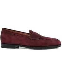 Santoni - Carla Suede Loafers - Lyst