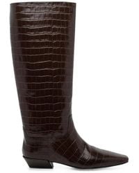 Jeffrey Campbell - Passo Croc-Effect Knee-High Boots - Lyst