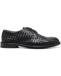 Doucal's - Woven Lace-up Leather Derby Shoes - Lyst