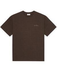 Les Deux - T-Shirt En Coton À Col Rond - Lyst