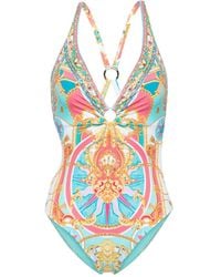 Camilla - Sail Away With Me-print Econyl® Swimsuit - Lyst