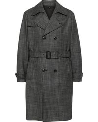 Canali - メランジ トレンチコート - Lyst