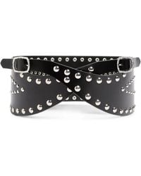 Ann Demeulemeester - Stud-Embellished Leather Belt - Lyst