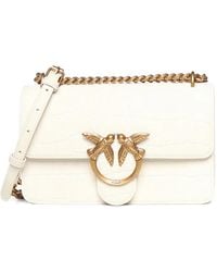 Pinko - Petit Sac À Bandoulière Effet Peau De Crocodile - Lyst