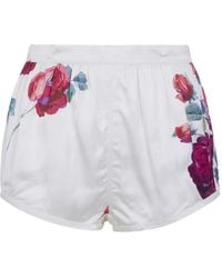 N°21 - Shorts Mit Blumen-Print - Lyst