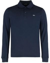Paul & Shark - Long-Sleeve Polo Shirt - Lyst