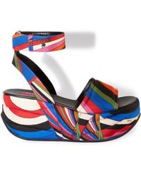 Emilio Pucci - Ami Iride-print Platform Sandals - Lyst