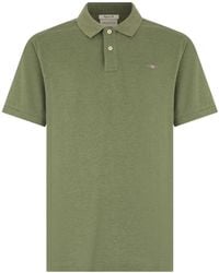 GANT - Shield Logo-Embroidered Polo Shirt - Lyst