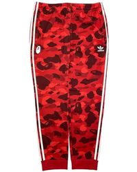 A Bathing Ape - X Adidas Logo-Print Track Pants - Lyst