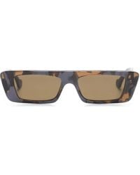 Gucci - Tortoiseshell Rectangle-Frame Sunglasses - Lyst