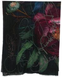 Faliero Sarti - Floral-Print Frayed-Edge Scarf - Lyst