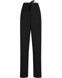 Jil Sander - Tie-Belt Tailored Trousers - Lyst