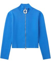 JW Anderson - Zip-up Ribbed-knit Cardigan - Lyst