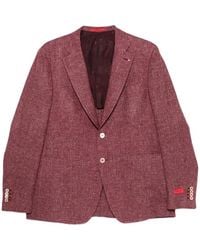 Isaia - Buttoned Blazer - Lyst
