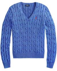 Polo Ralph Lauren - V-neck Cable-knit Jumper - Lyst