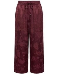 Ganni - Floral-Motif Trousers - Lyst