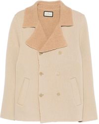 Bruno Manetti - Double-Breasted Peacoat - Lyst