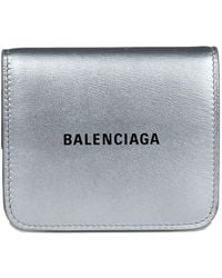 Balenciaga - Logo-Print Press-Stud-Fastening Wallet - Lyst
