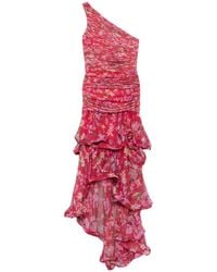 PATBO - Floral-Print Ruffled Maxi Dress - Lyst
