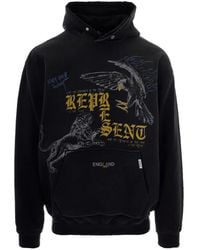 Represent - Graphic-Print Cotton Hoodie - Lyst