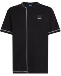 KARL LAGERFELD - Logo-Patch T-Shirt - Lyst