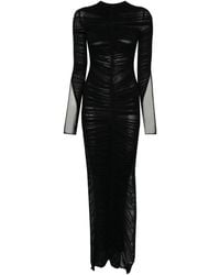 Mugler - シャーリング マキシドレス - Lyst