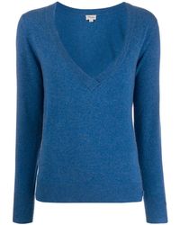 Temperley London Deep V-neck Top - Blue