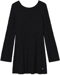 B+ AB - Crinkled Long-Sleeve Mini Dress - Lyst