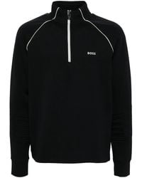 BOSS - Sweater Met Rits - Lyst