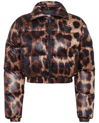 Philipp Plein - Leopard-print Quilted Down Jacket - Lyst