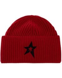 Perfect Moment - Knitted Wool Ribbed Star Beanie - Lyst