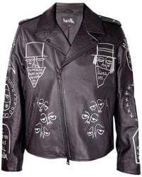 Haculla - Nyc Tribe Moto Jacket Leren Jack - Lyst
