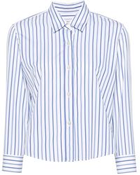 Dries Van Noten - Striped Cropped Shirt - Lyst
