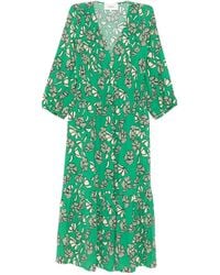 Ba&sh - Gestuftes Aferae Kleid mit Blumen-Print - Lyst