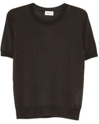 P.A.R.O.S.H. - Round-Neck Short-Sleeved Top - Lyst