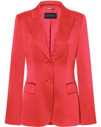 Alberta Ferretti - Satin Blazer - Lyst