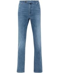 Incotex - Logo-Patch Tapered Jeans - Lyst