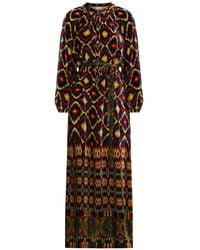 Pierre Louis Mascia - Kanada Geometric-Print Maxi Dress - Lyst