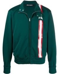 Palm Angels - Stripe Detail Logo Track Jacket - Lyst